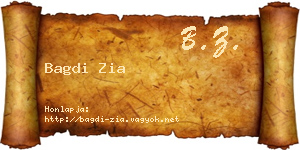 Bagdi Zia névjegykártya
